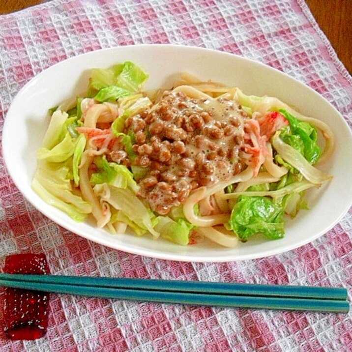 簡単おいしい！納豆うどん